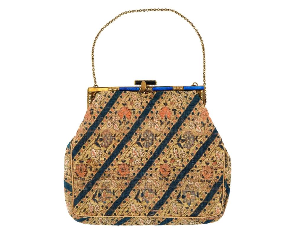 Antique Persian Safavid Textile Handbag Ca 18Th C In Good Condition For Sale In New York, NY