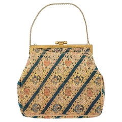 Antique Persian Safavid Textile Handbag Ca 18Th C