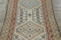 Antique Persian Sarab Extra-Long Runner with Geometric Medallions - Rug & Kilim