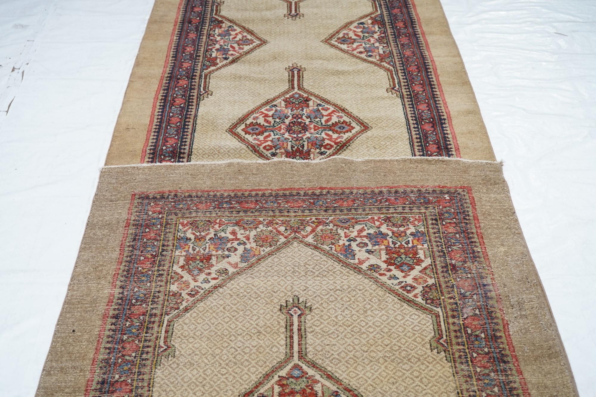 Antique Persian Sarab Rug 3'7'' x 19'4'' For Sale 5