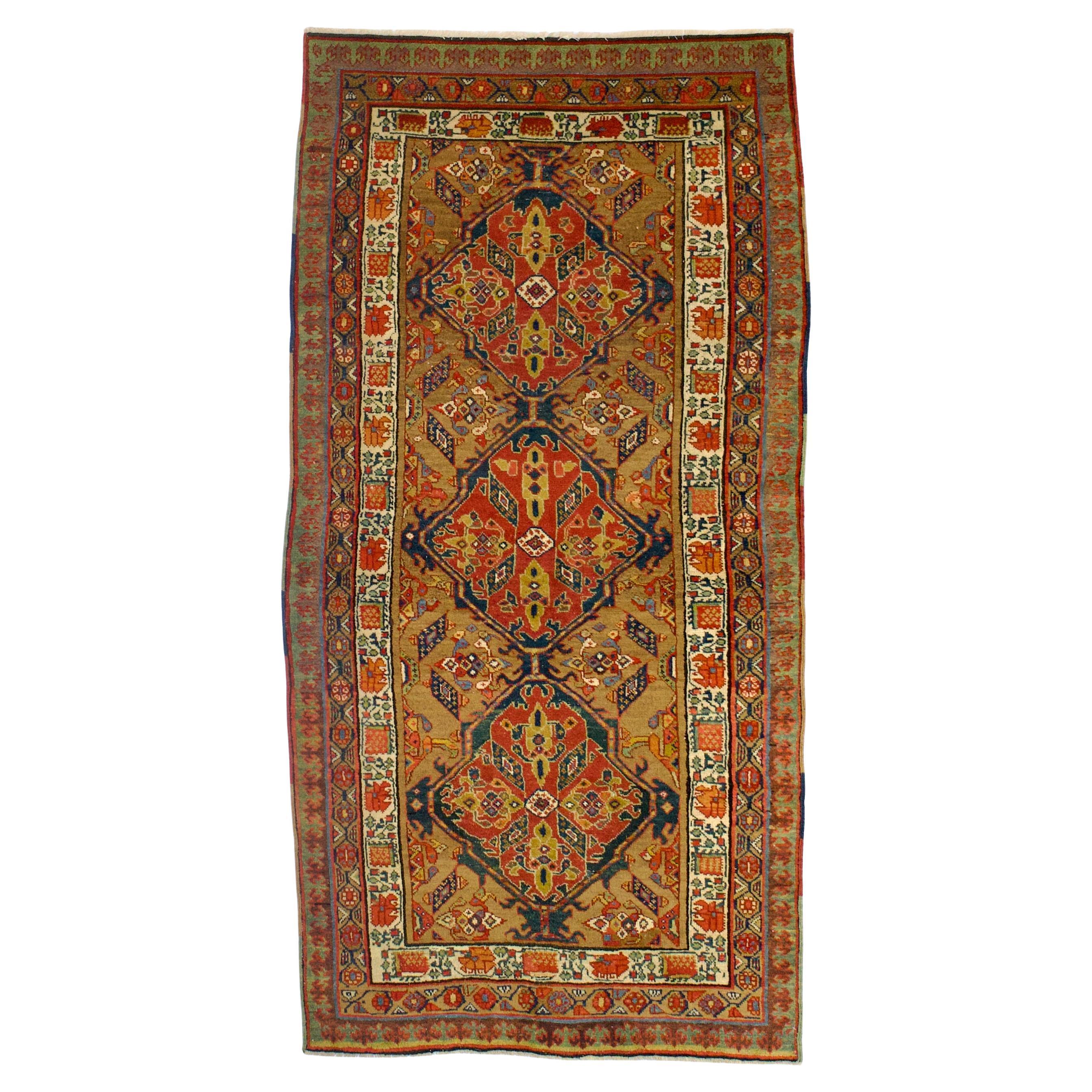 Antique Persian Sarab Rug 3’8" x 7’5”