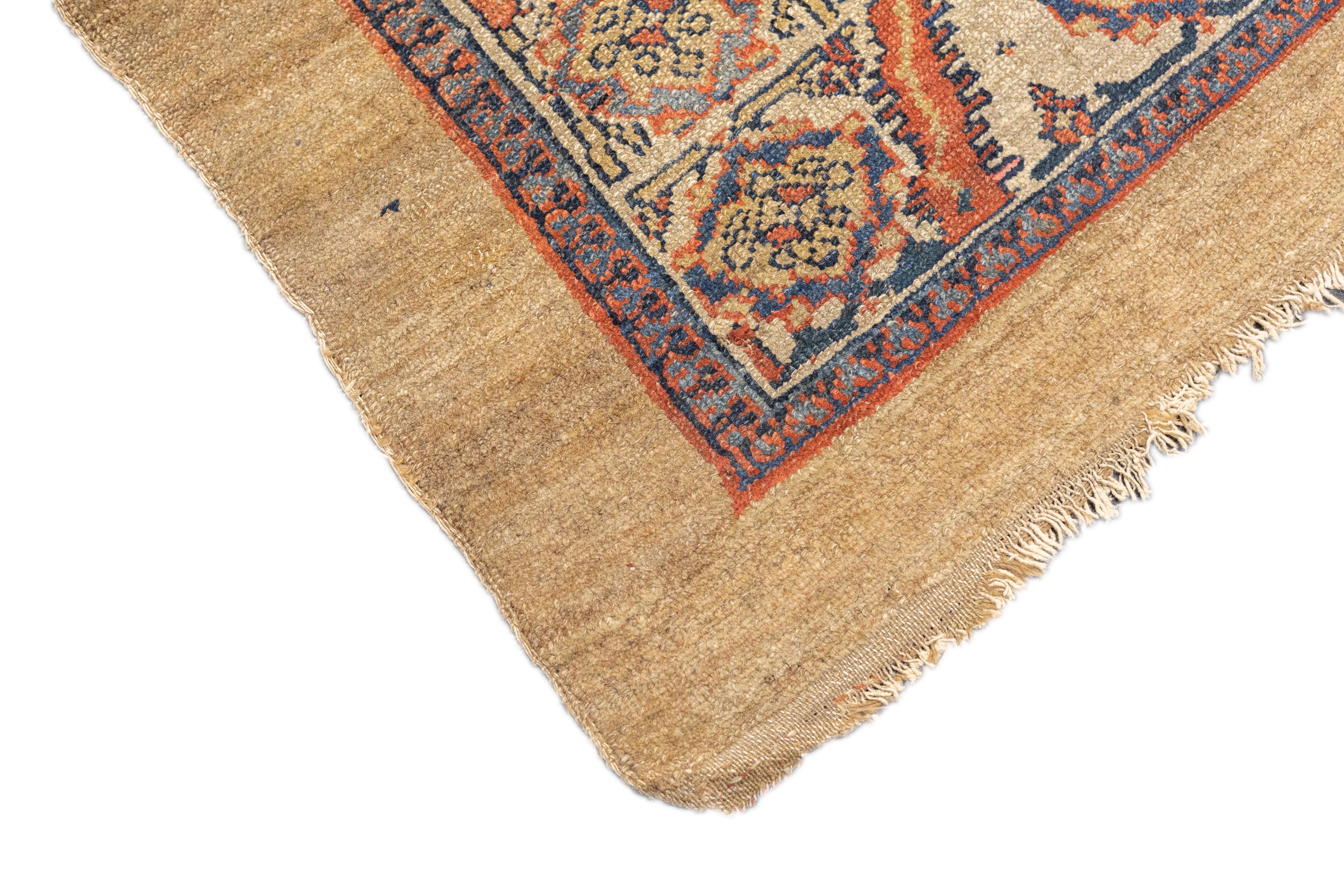 Antique Persian Sarab Rug 4'1'' x 9'3'' In Good Condition For Sale In New York, NY