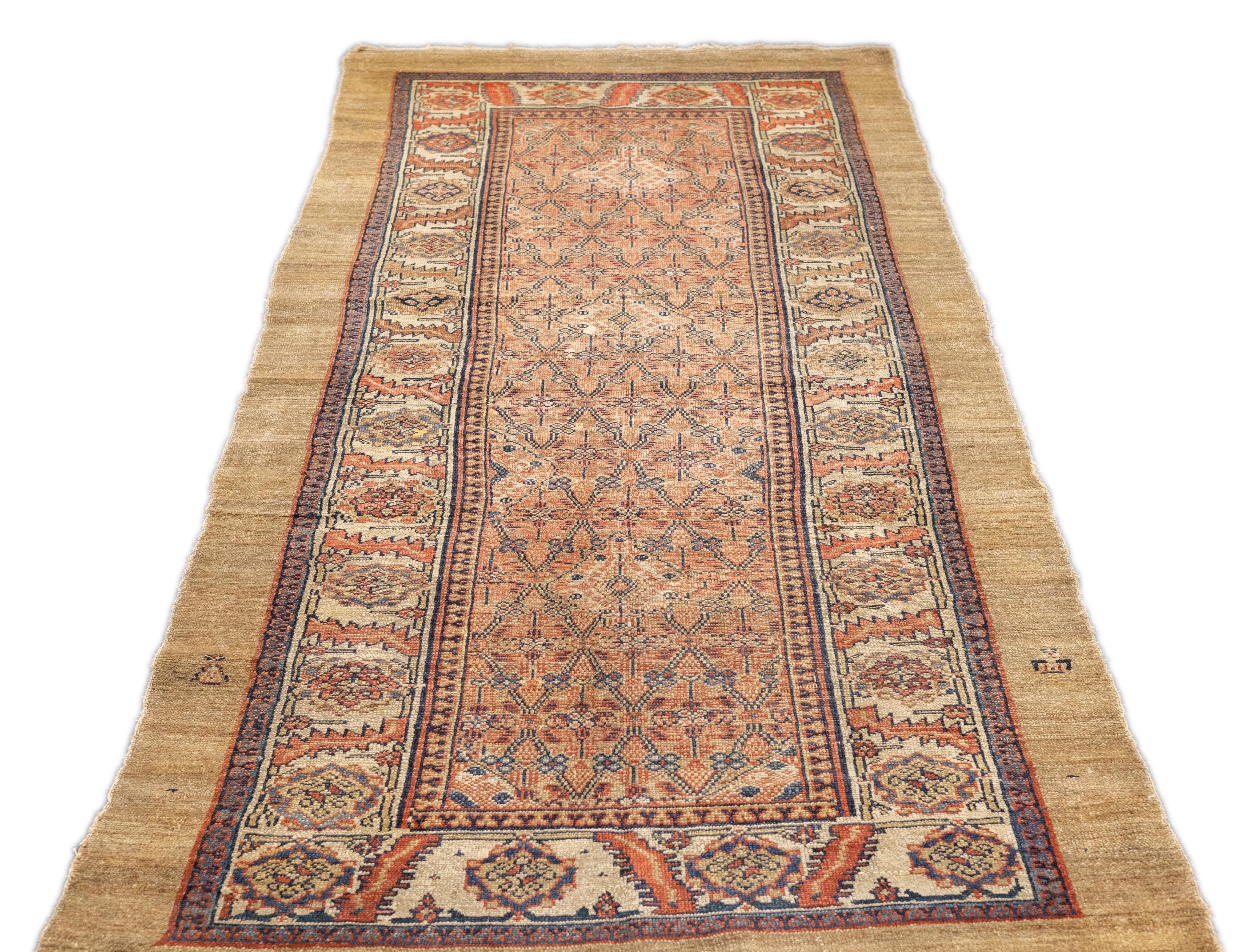 Antique Persian Sarab Rug 4'1'' x 9'3'' For Sale 3