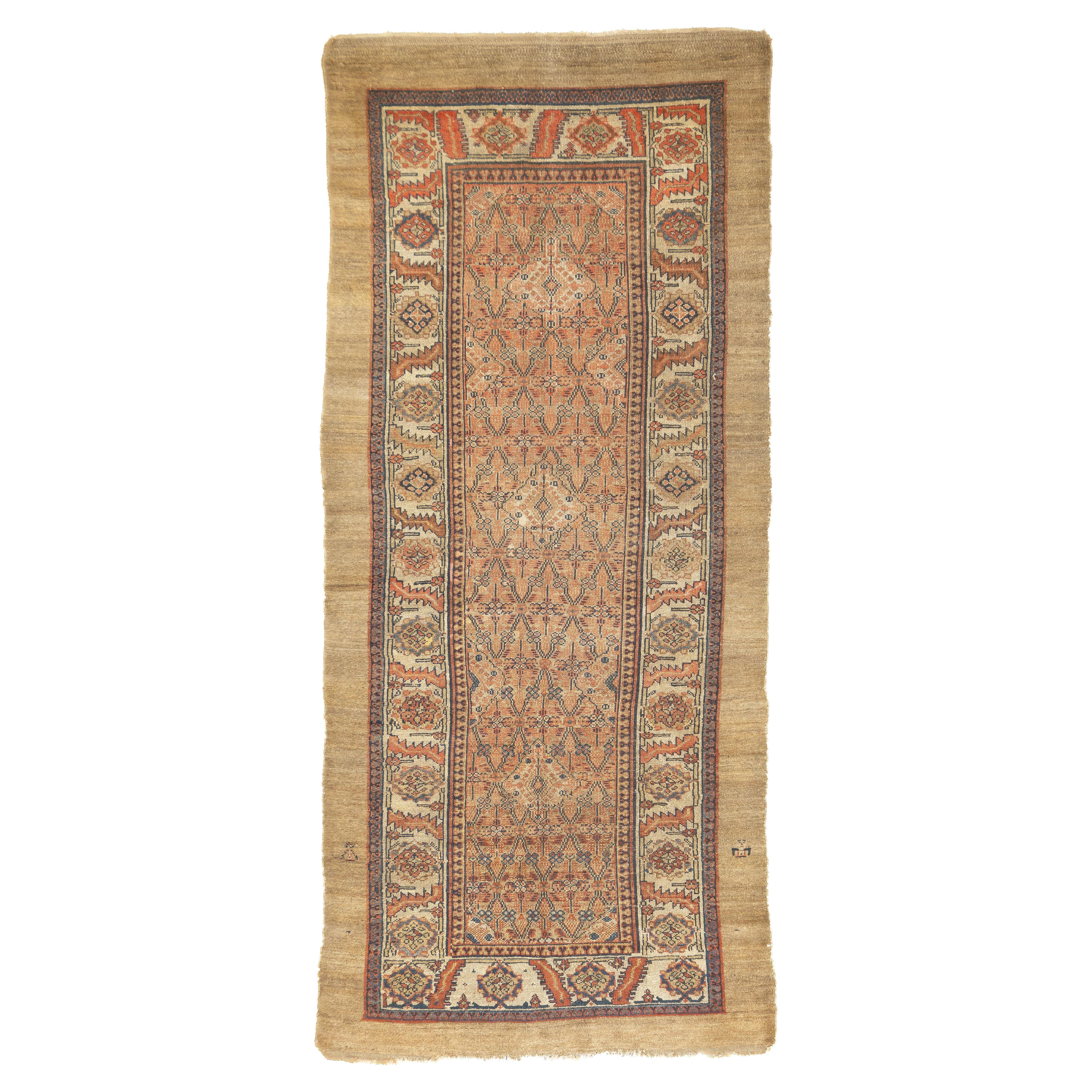 Antique Persian Sarab Rug 4'1'' x 9'3'' For Sale