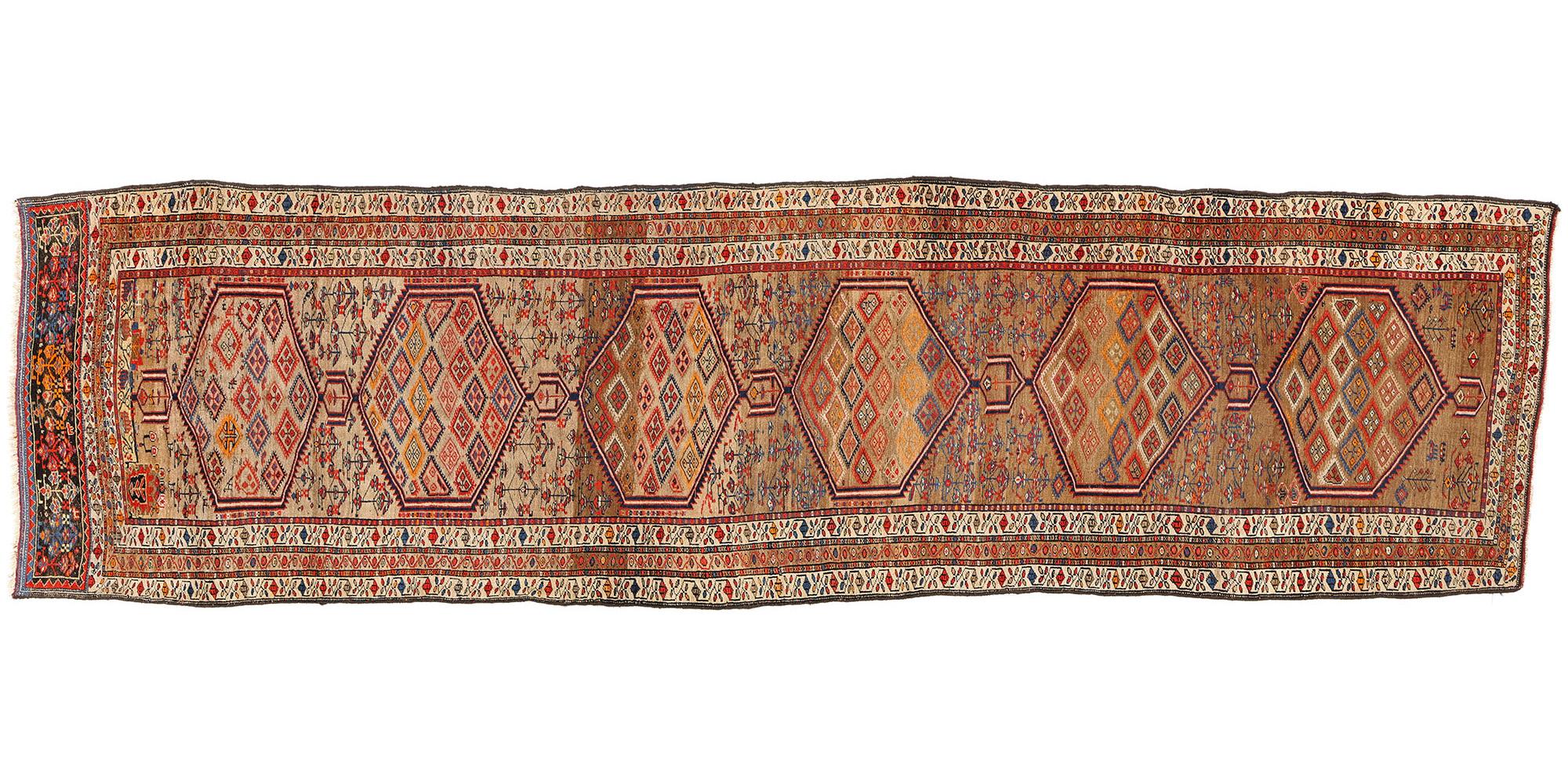 Antique Persian Sarab Rug Carpet, 04'01 x 15'01 For Sale 3