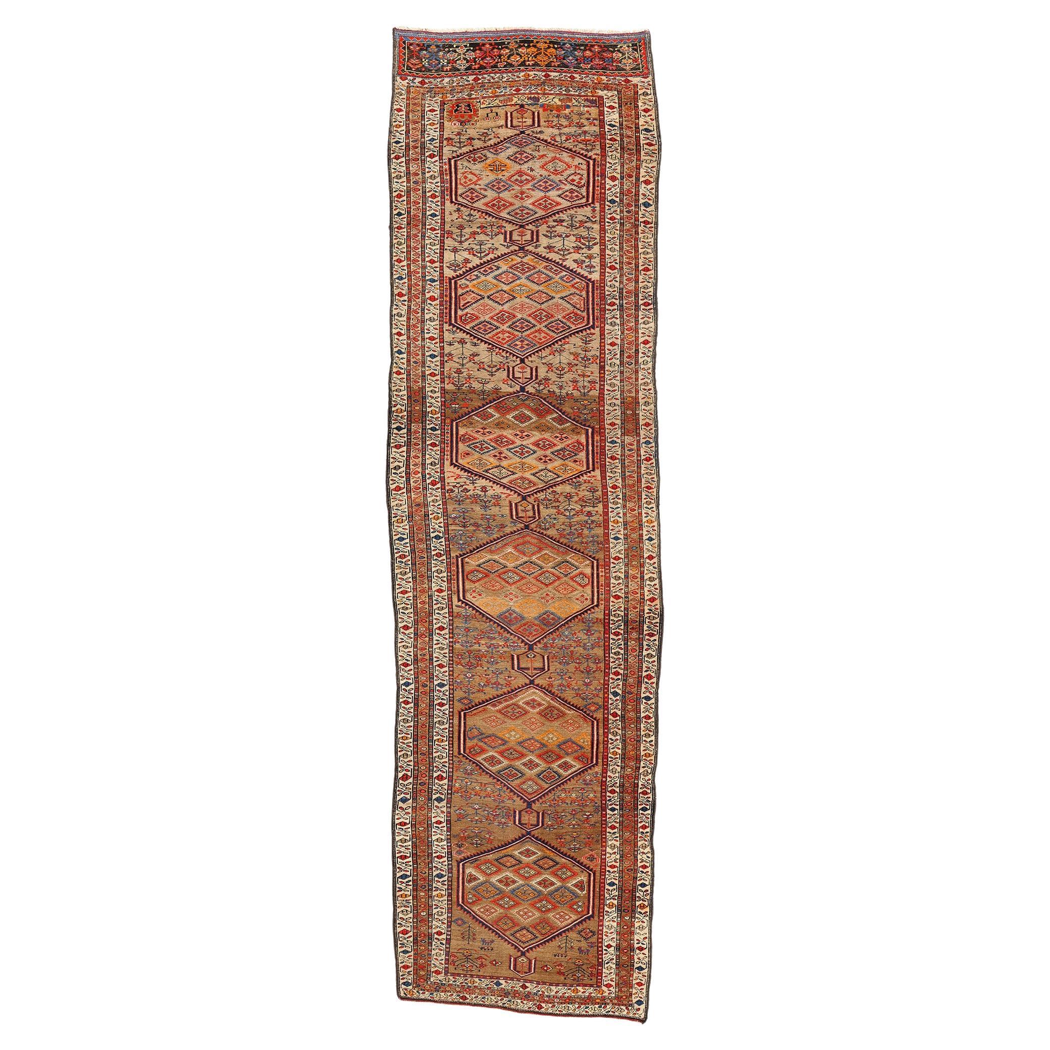 Antique Persian Sarab Rug Carpet, 04'01 x 15'01 For Sale