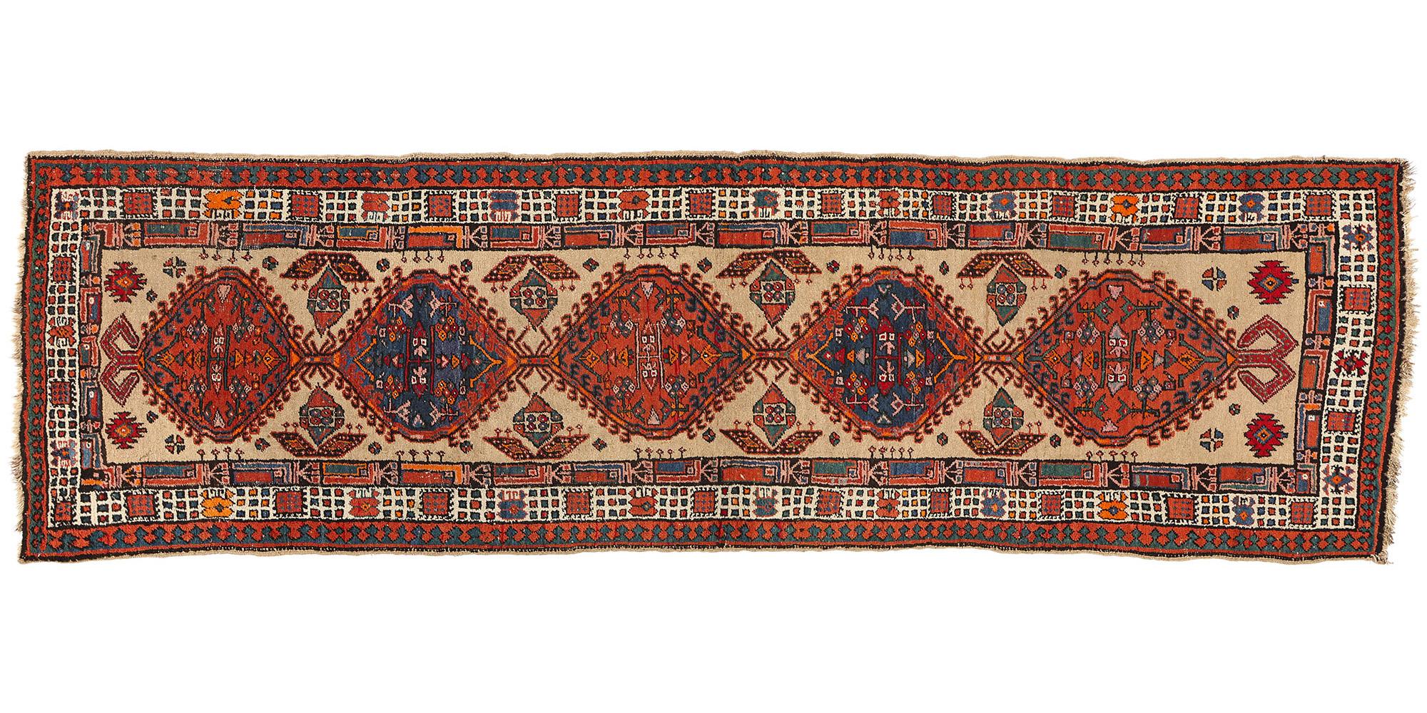 Antique Persian Sarab Rug Carpet Runner, 03’02 x 10’10 For Sale 4