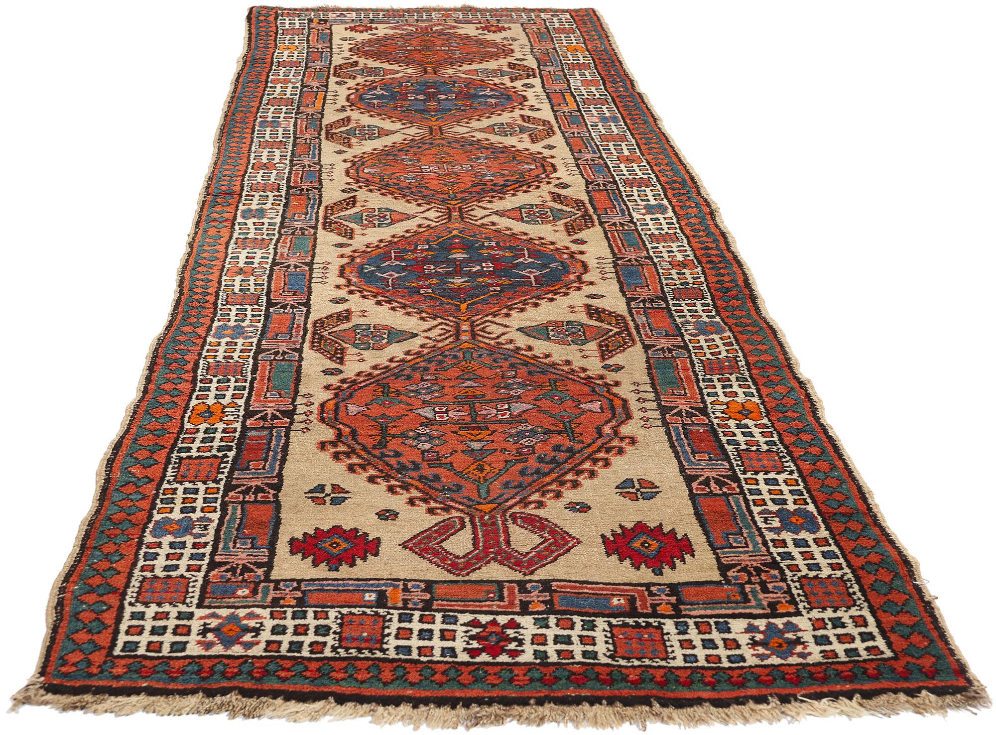 Antique Persian Sarab Rug Carpet Runner, 03’02 x 10’10 For Sale 1