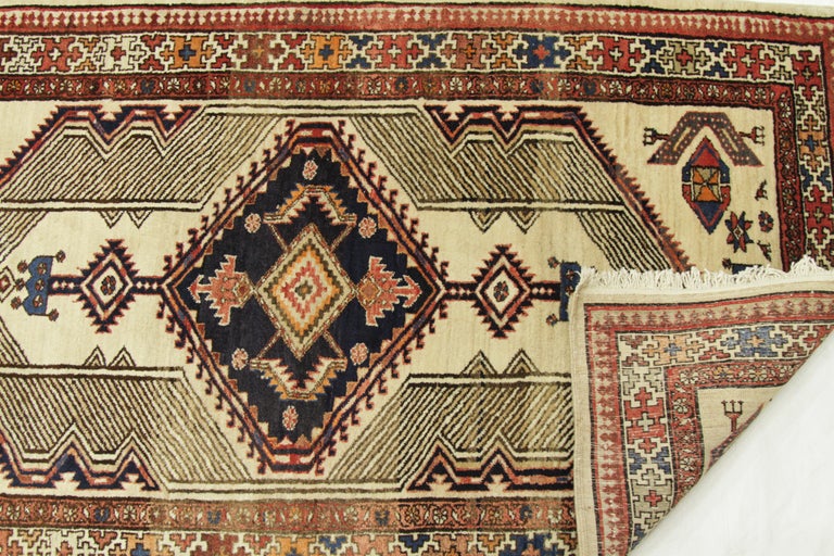 Antique Persian Sarab Rug with Incredibly Detailed Tribal Design, circa ...