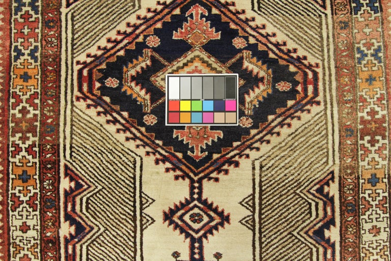 Antique Persian Sarab Rug with Incredibly Detailed Tribal Design, circa ...