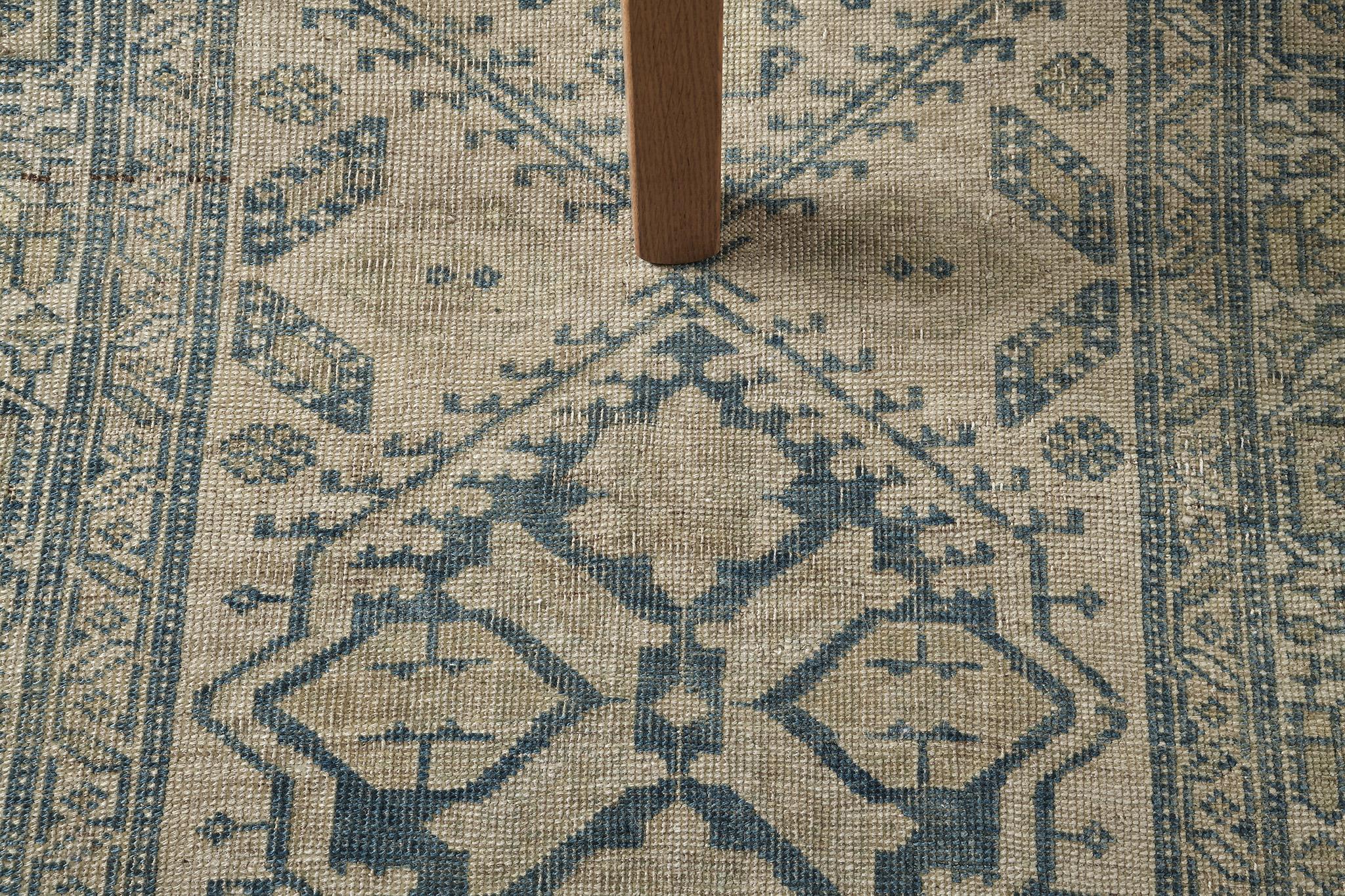Hand-Knotted Antique Persian Sarab Runner 30190 For Sale