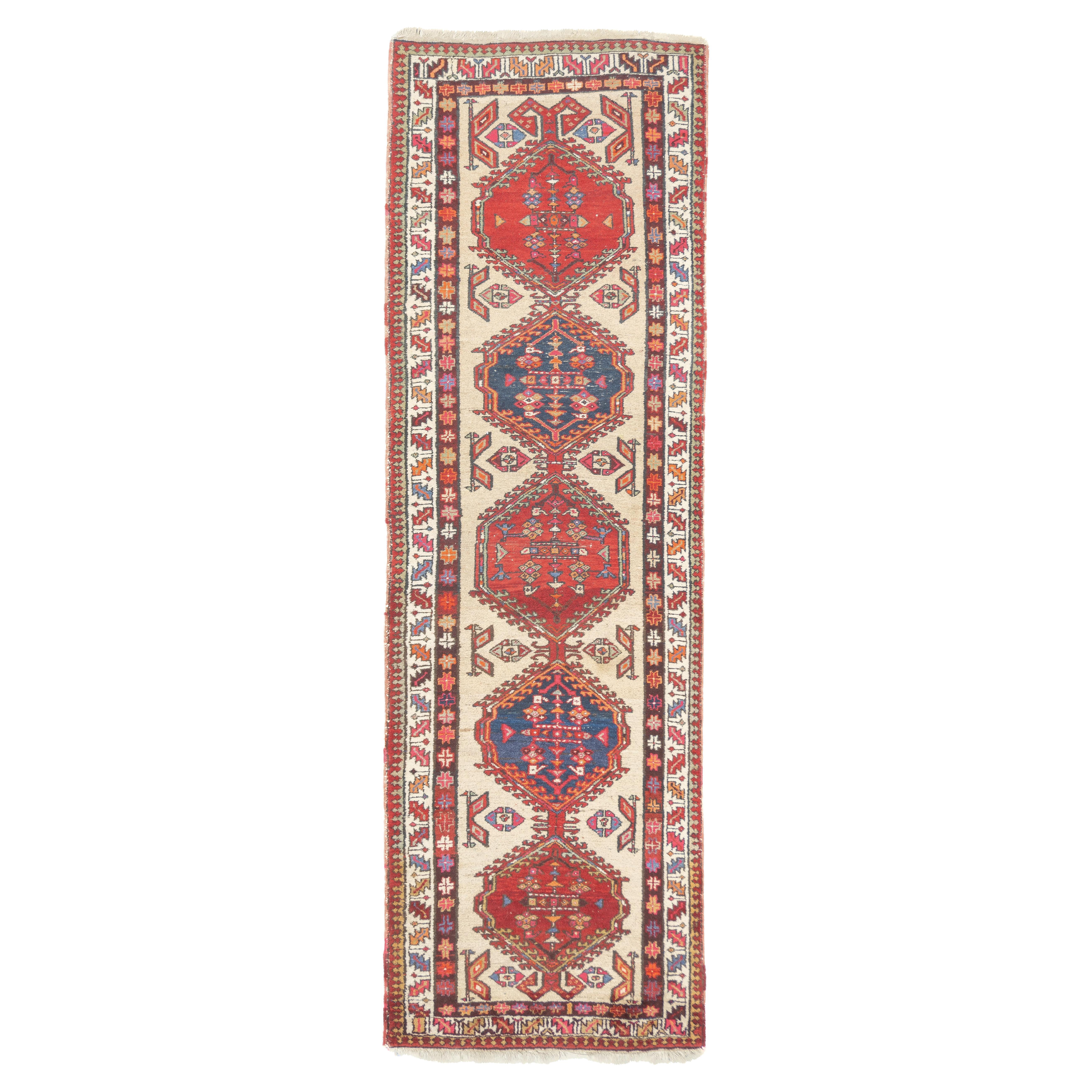 Antique Persian Sarab Runner 3'5'' x 10'10''