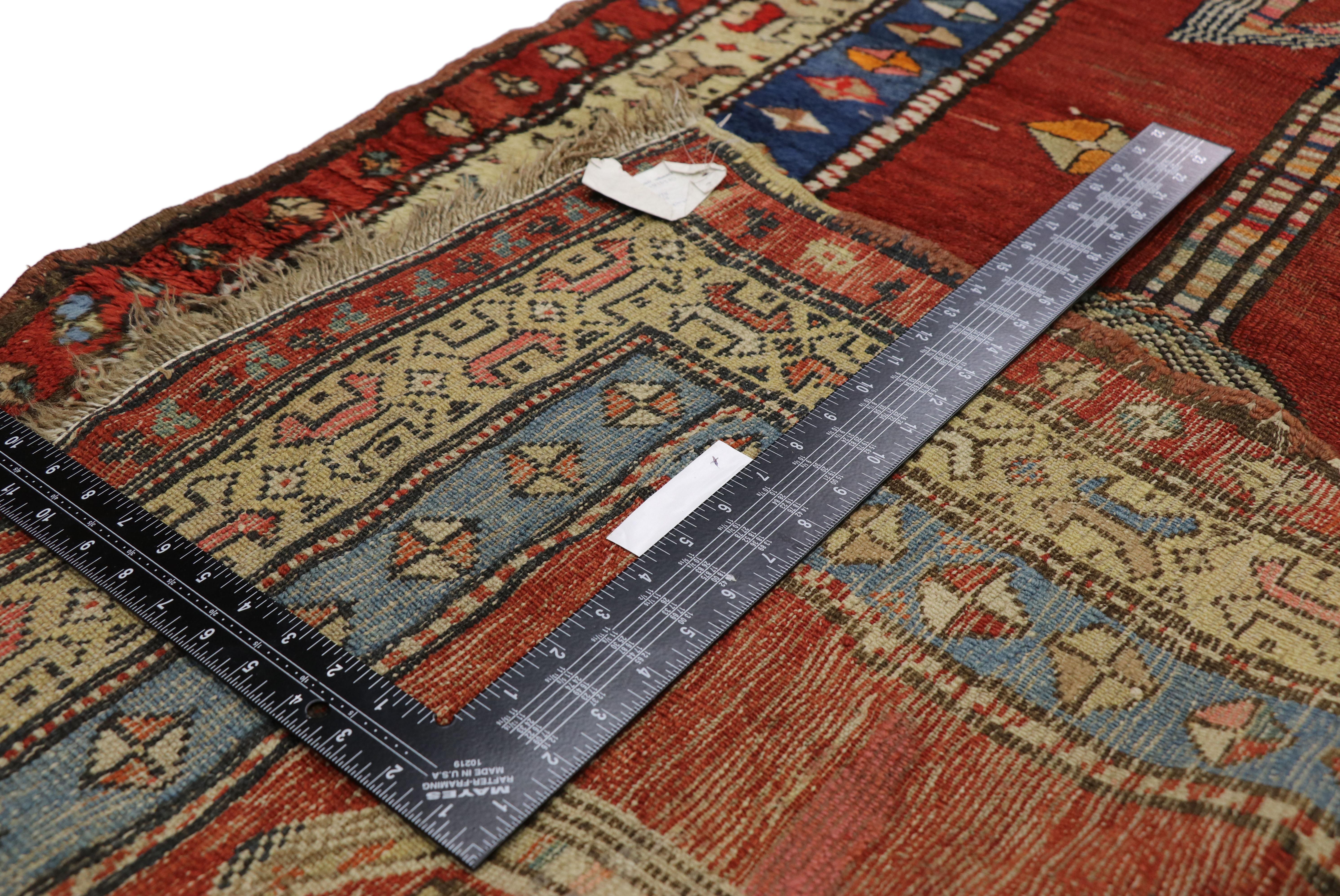 20th Century Antique Persian Sarab Runner with Mid-Century Modern Tribal Style