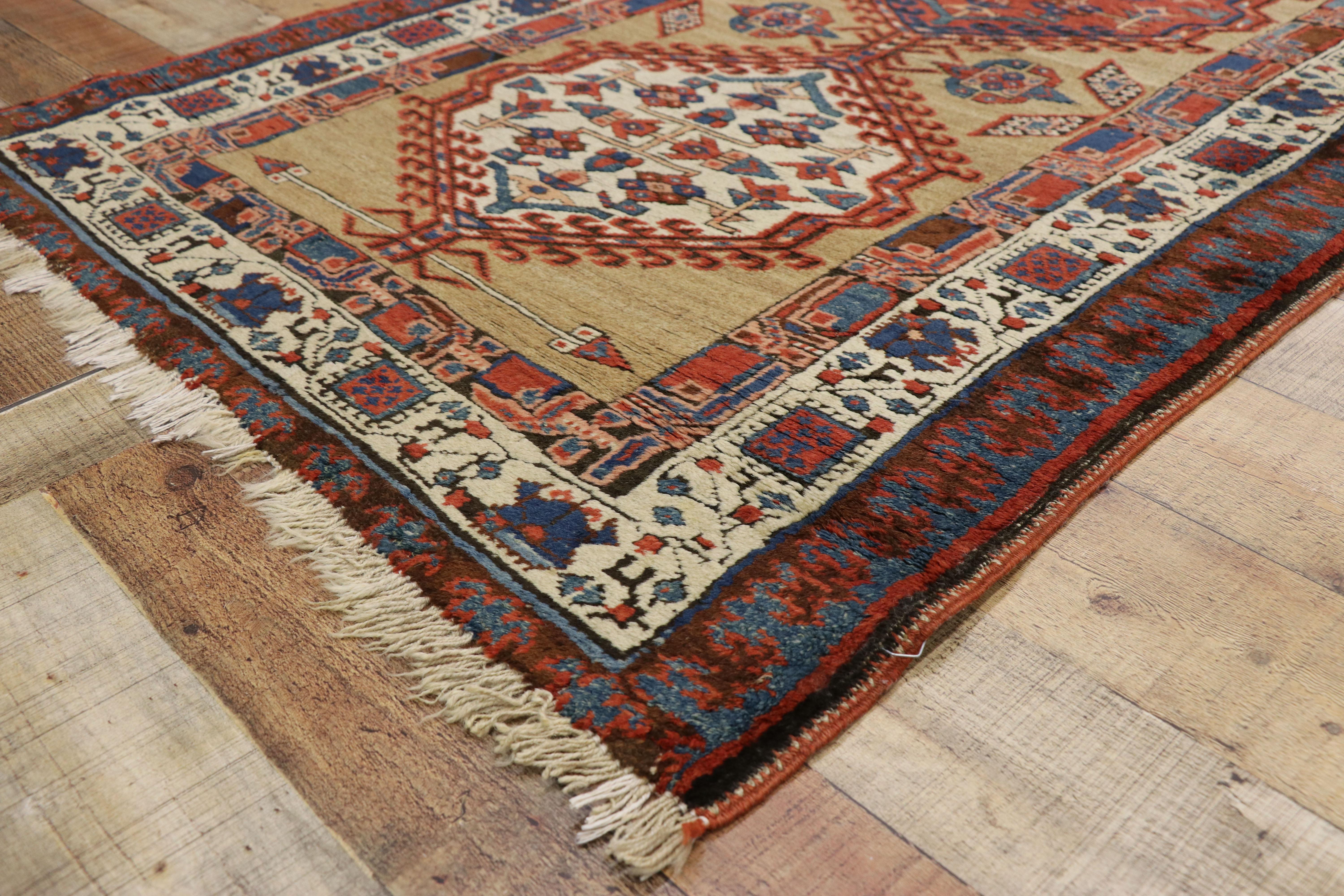 20th Century Antique Persian Sarab Runner, Long Hallway Runner For Sale