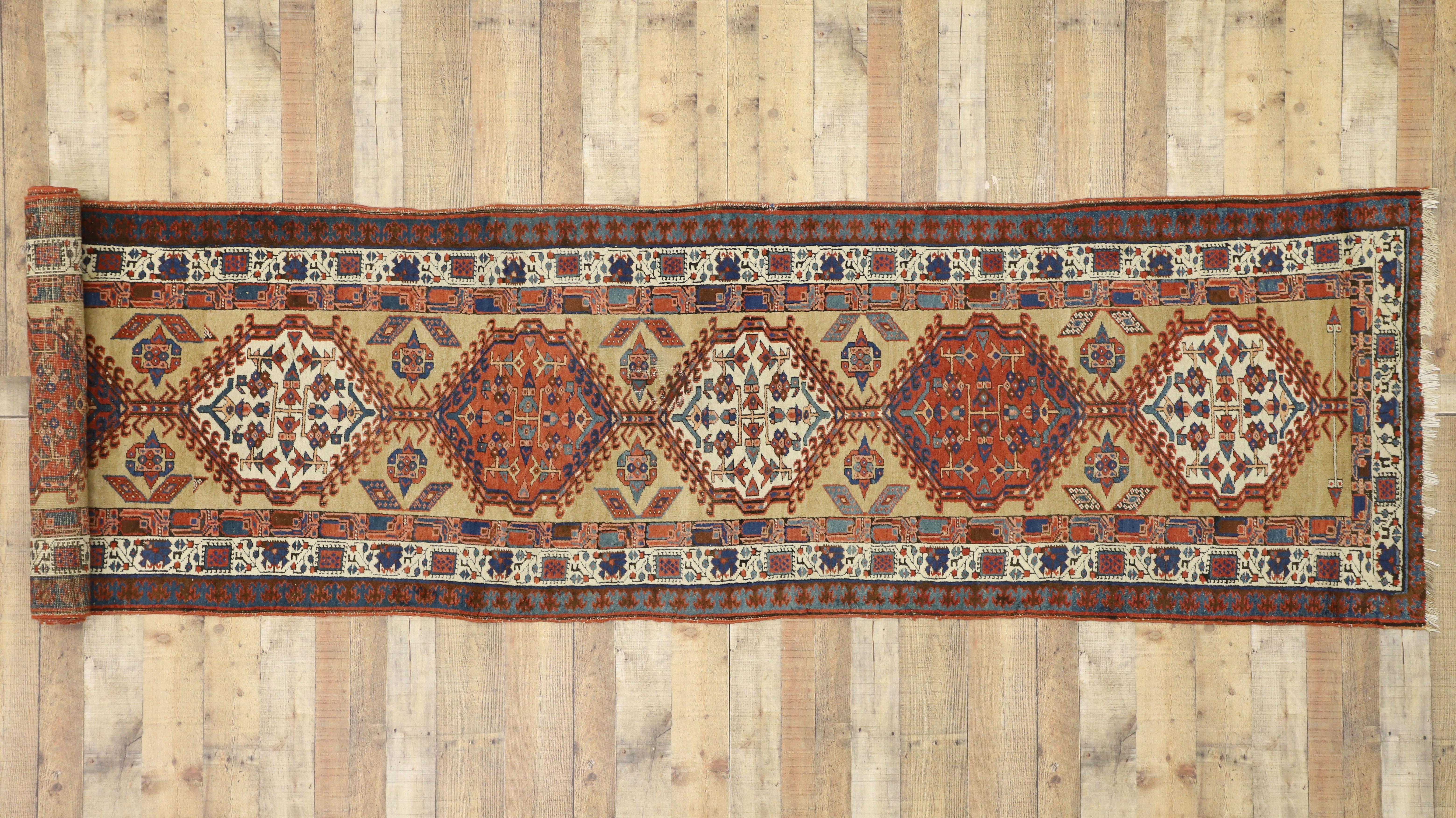 Antique Persian Sarab Runner, Long Hallway Runner For Sale 1