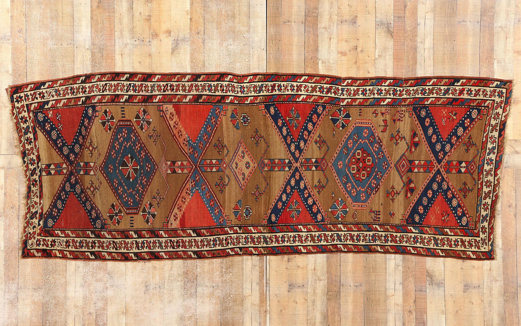 Late 19th Century Antique Persian Sarab Rug Runner, 04’04 x 11’00 For Sale 1