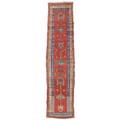 Antique Persian Sarab Runner with Mid-Century Modern Tribal Style