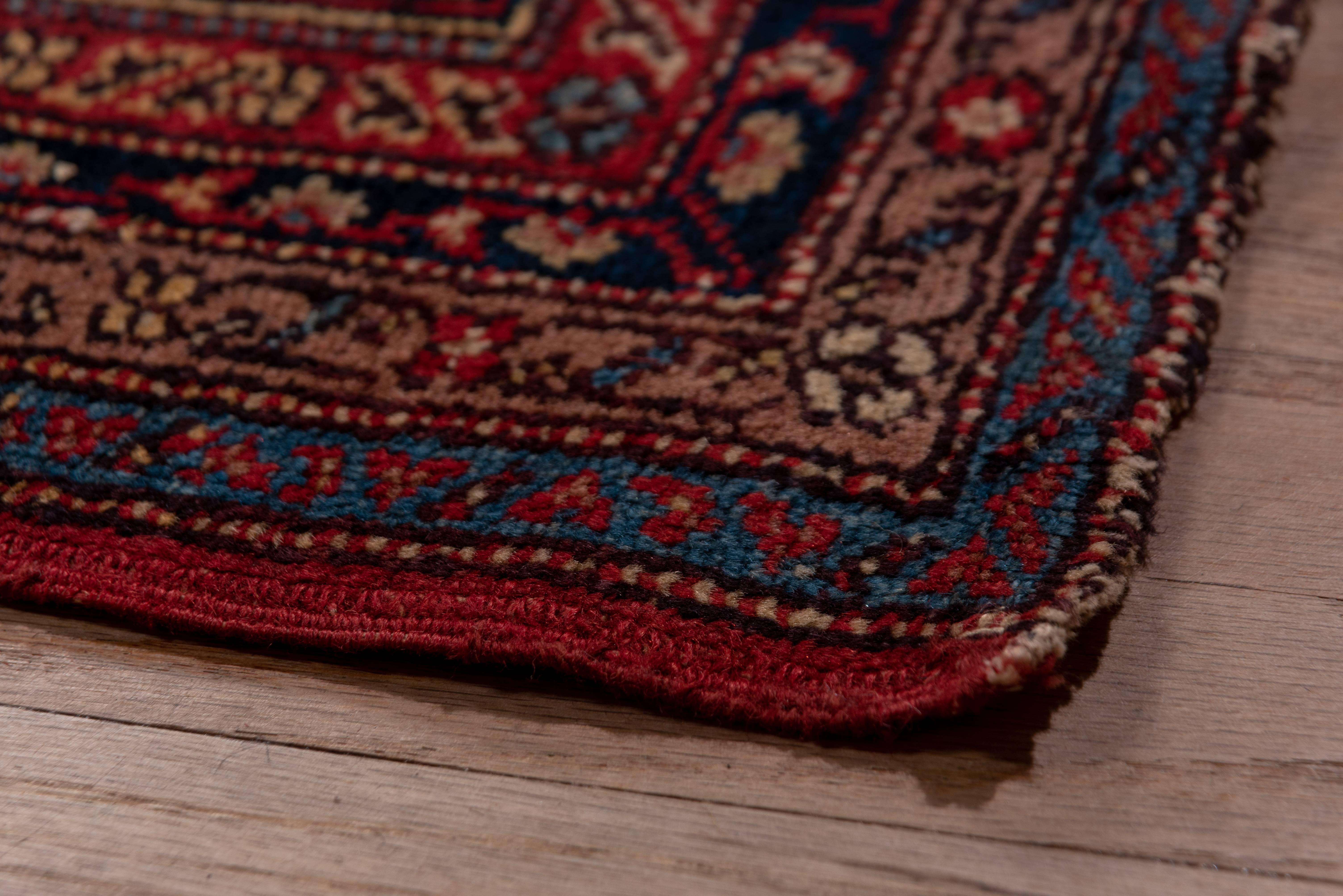 Antique Persian Saraband Carpet, Red Allover Field, Circa 1930s For Sale 4