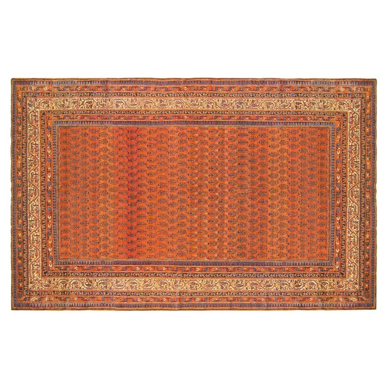 Saraband Rugs Antique Persian Saraband Oriental Rug, in Small Size, W/ Allover Design ...