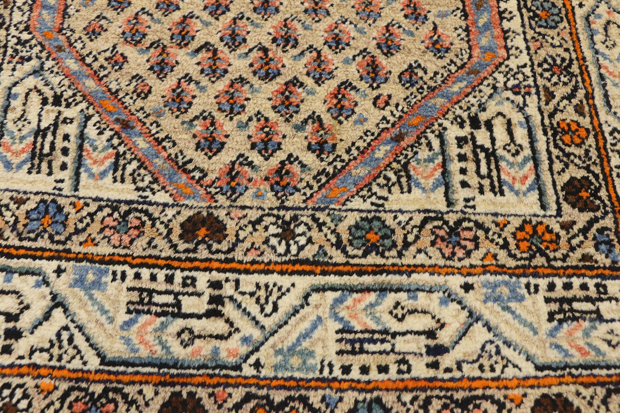 Modern Antique Persian Saraband Rug with Mir Boteh Design For Sale
