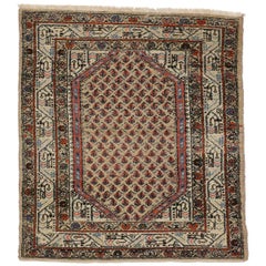 Antique Persian Saraband Rug with Mir Boteh Design