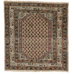 Antique Persian Saraband Rug with Mir Boteh Design