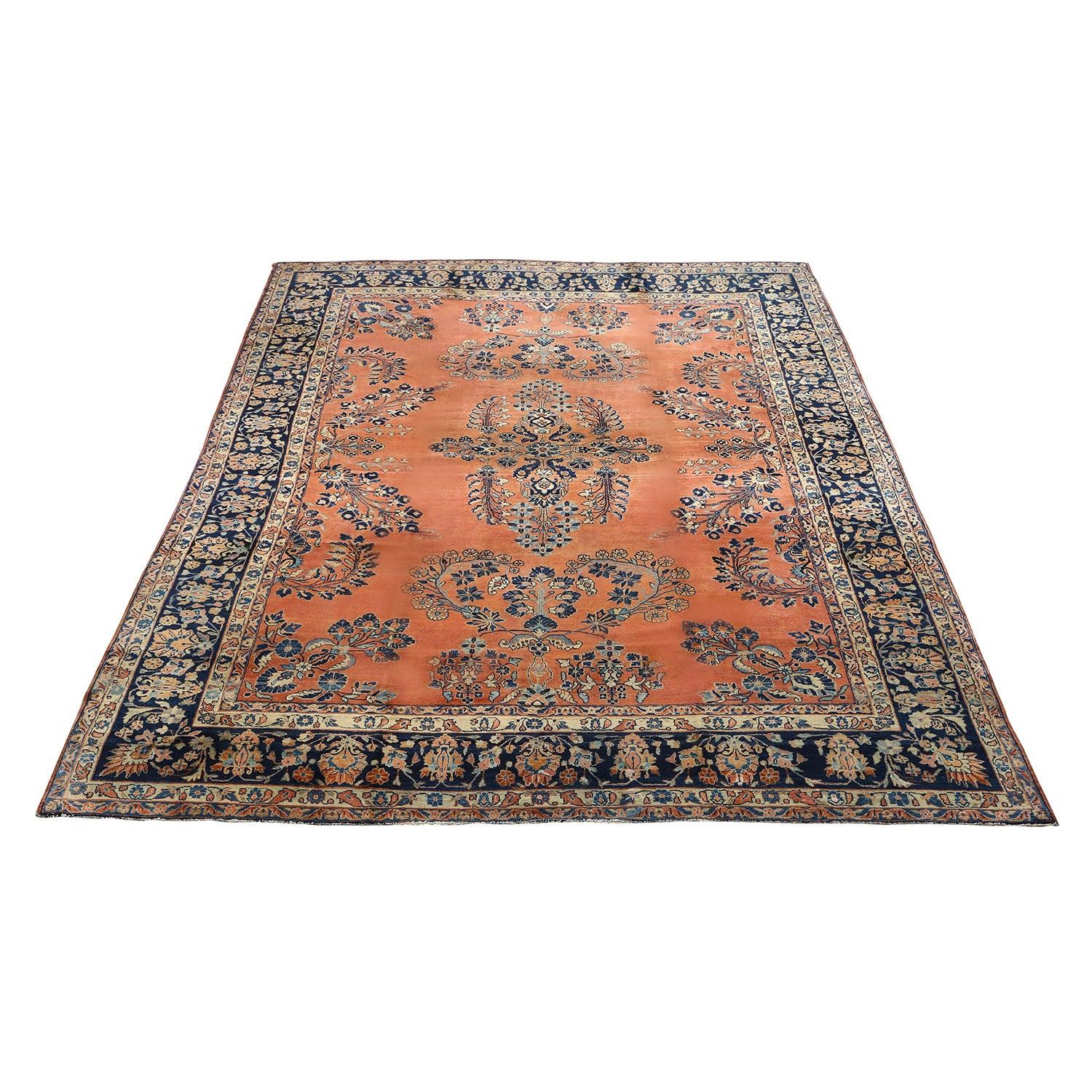 Perse Tapis persan ancien Sarook Mohajeran - Taille : 12' X 9' en vente