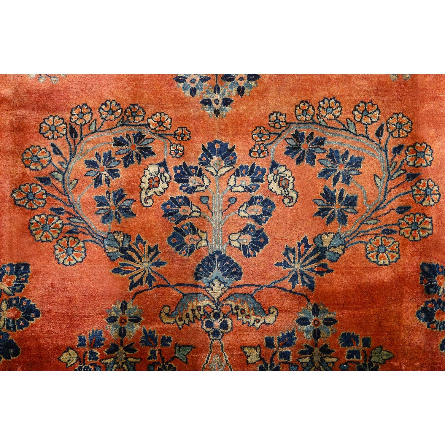 Noué à la main Tapis persan ancien Sarook Mohajeran - Taille : 12' X 9' en vente