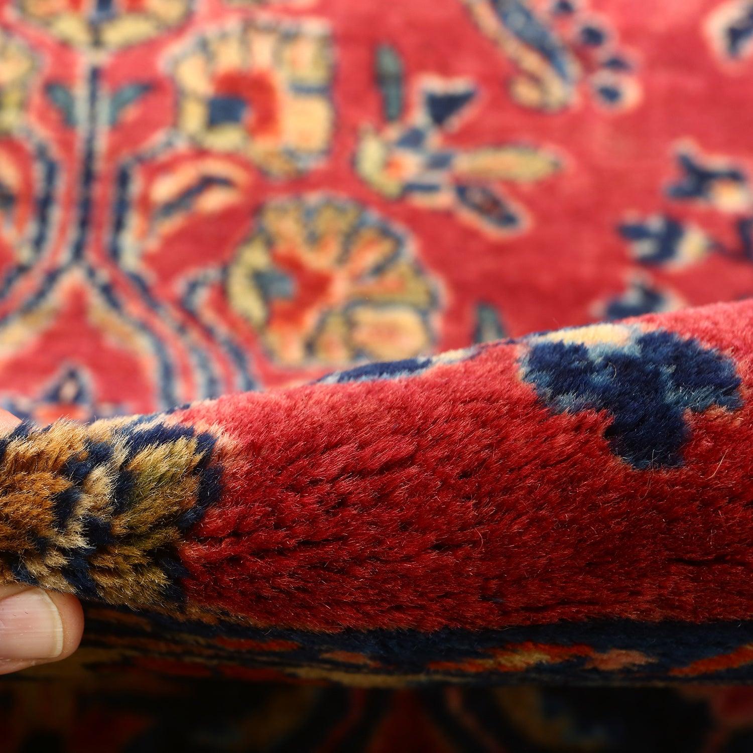 Noué à la main Tapis persan ancien Sarook Mohajeran - Taille : 12'5 X 8'9 en vente