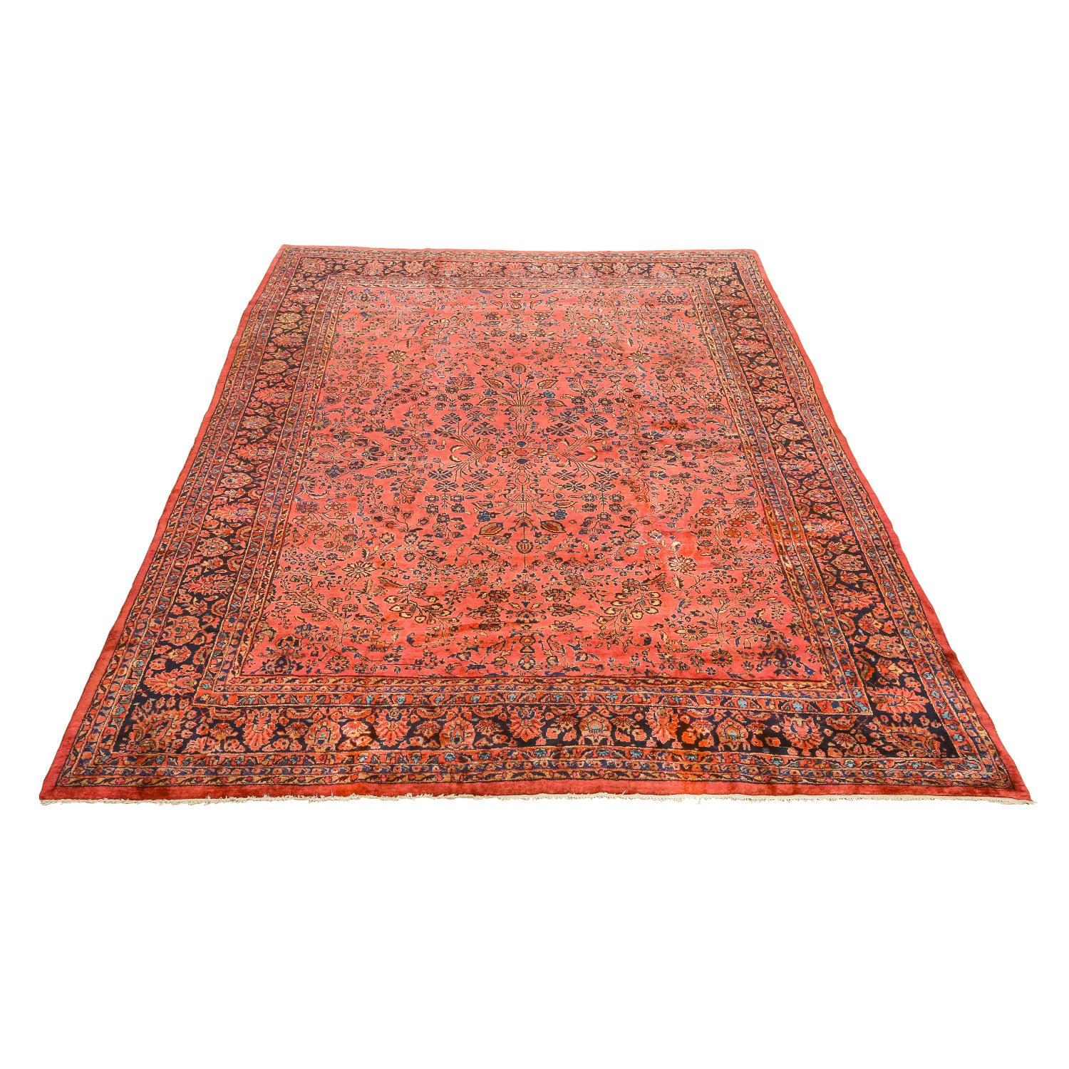 Persiano Tappeto antico persiano Sarook - Dimensioni: 13'2 X 10'6 in vendita