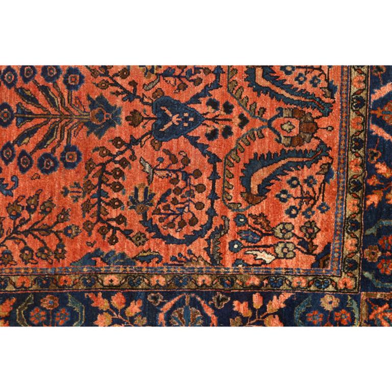 Noué à la main Tapis persan ancien Sarook - Taille : 6 pieds 3 po. x 4 pieds 0 po. en vente