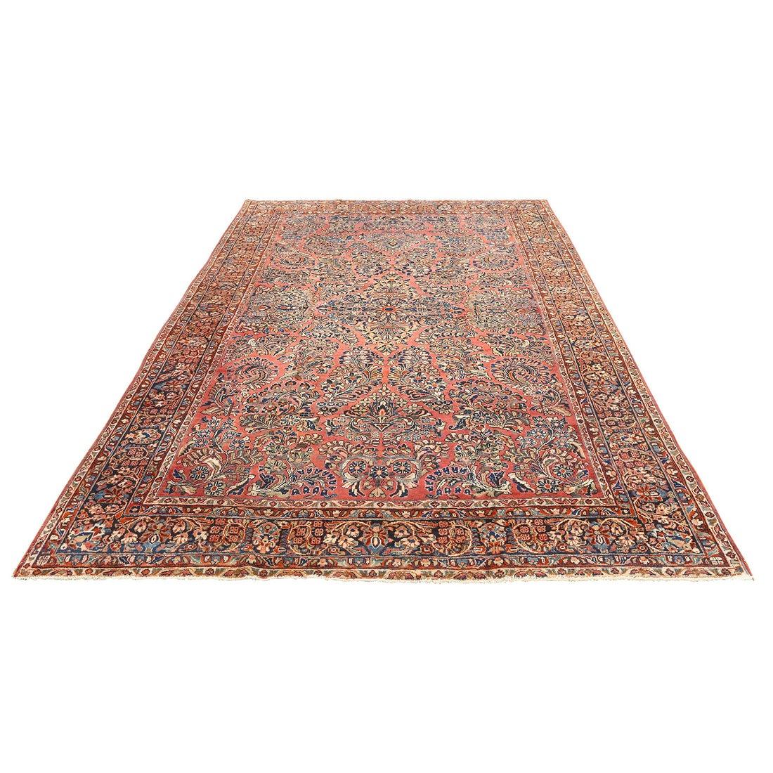 Alfombra Persa Antigua Sarook - Tamaño: 8'11x6'2 Anudado a mano en venta