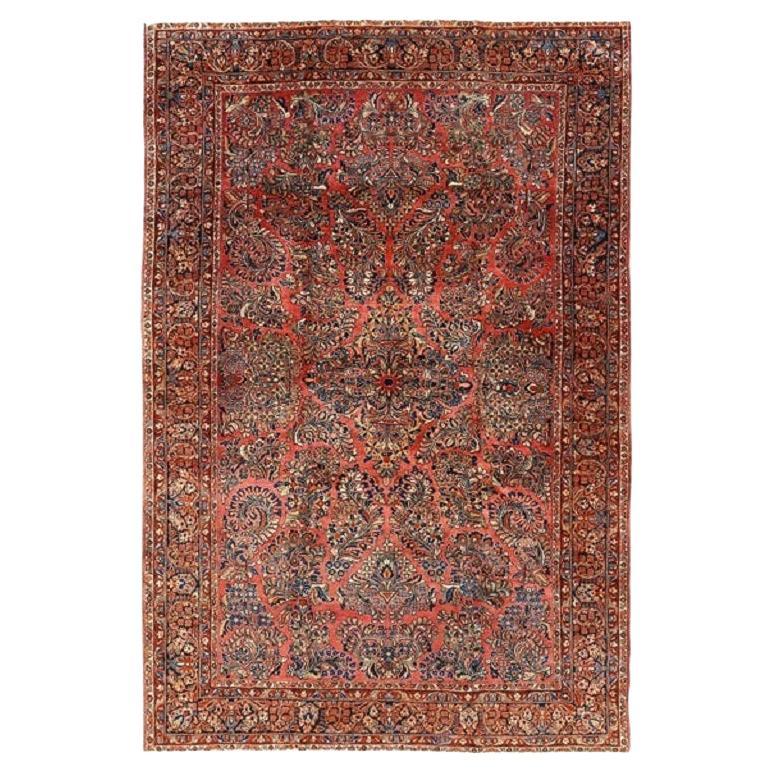 Alfombra Persa Antigua Sarook - Tamaño: 8'11x6'2