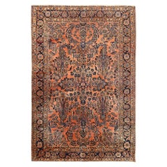 Alfombra Persa Antigua Sarook - Tamaño: 8'9x5'10