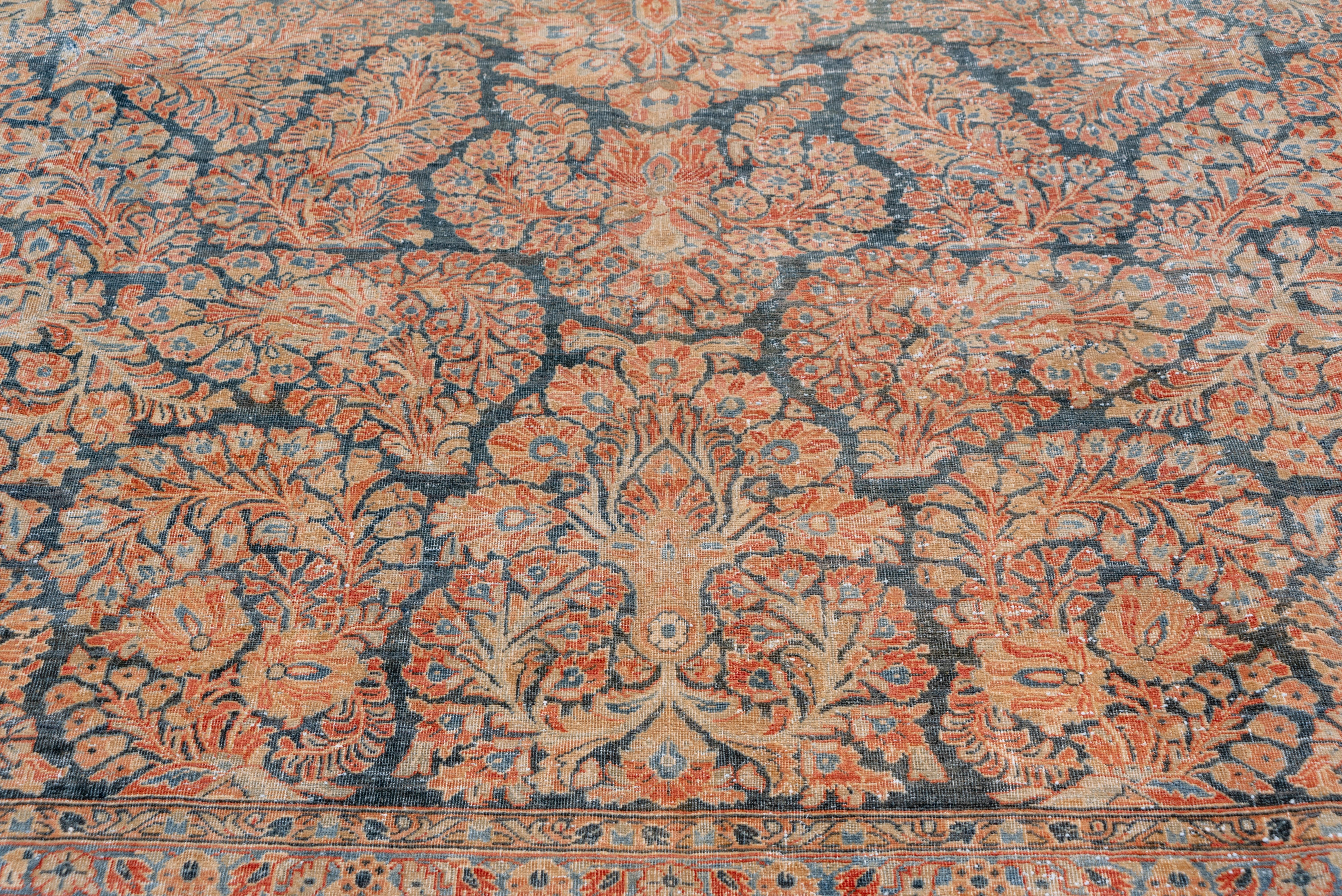 20th Century Antique Persian Sarouk Carpet, Allover Field, circa 1930s For Sale