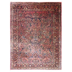 Antique Persian Sarouk Carpet, circa 1920's 7' x 10'