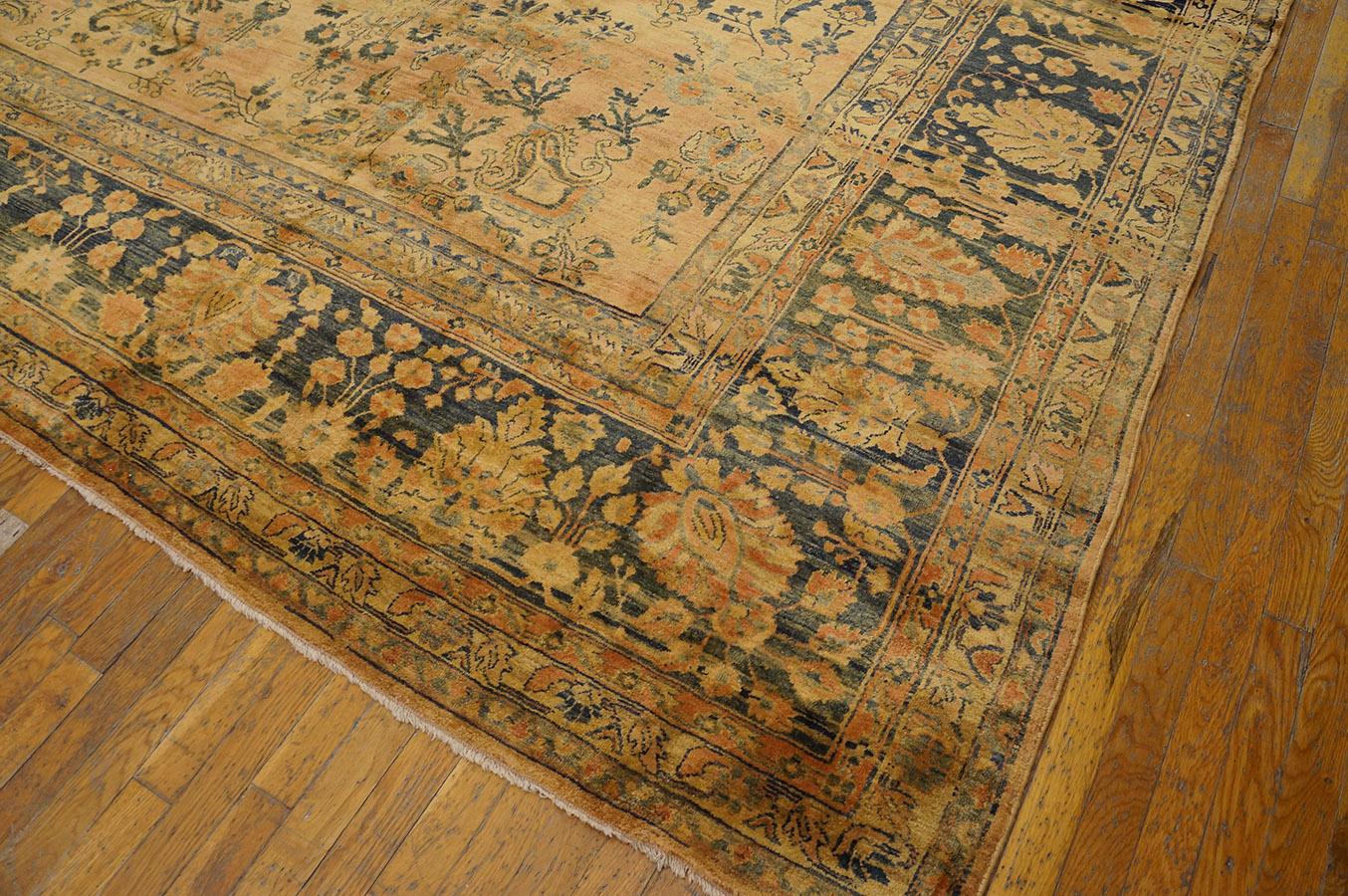 1920s Persian Sarouk Mohajeran Carpet ( 12'8