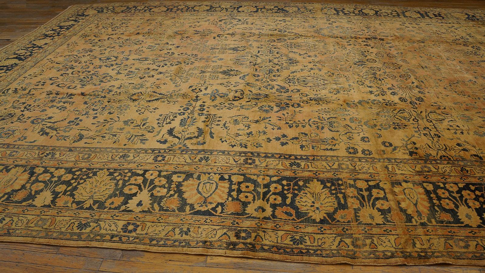 1920s Persian Sarouk Mohajeran Carpet ( 12'8
