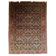 Antique Persian Sarouk Farahan Area Rug in All Over Pattern