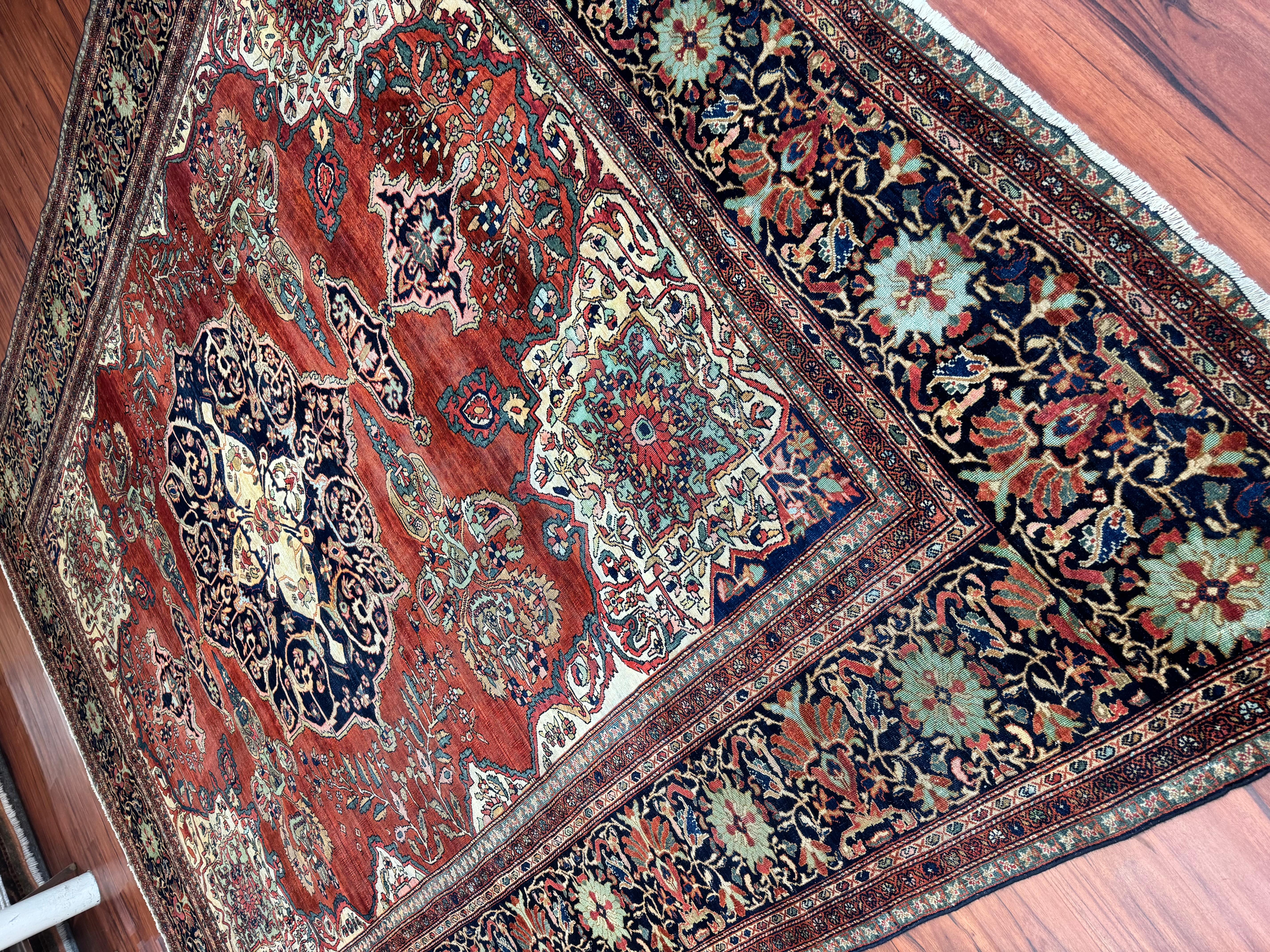 Antiker persischer Sarouk Farahan aus Sarouk im Angebot 8