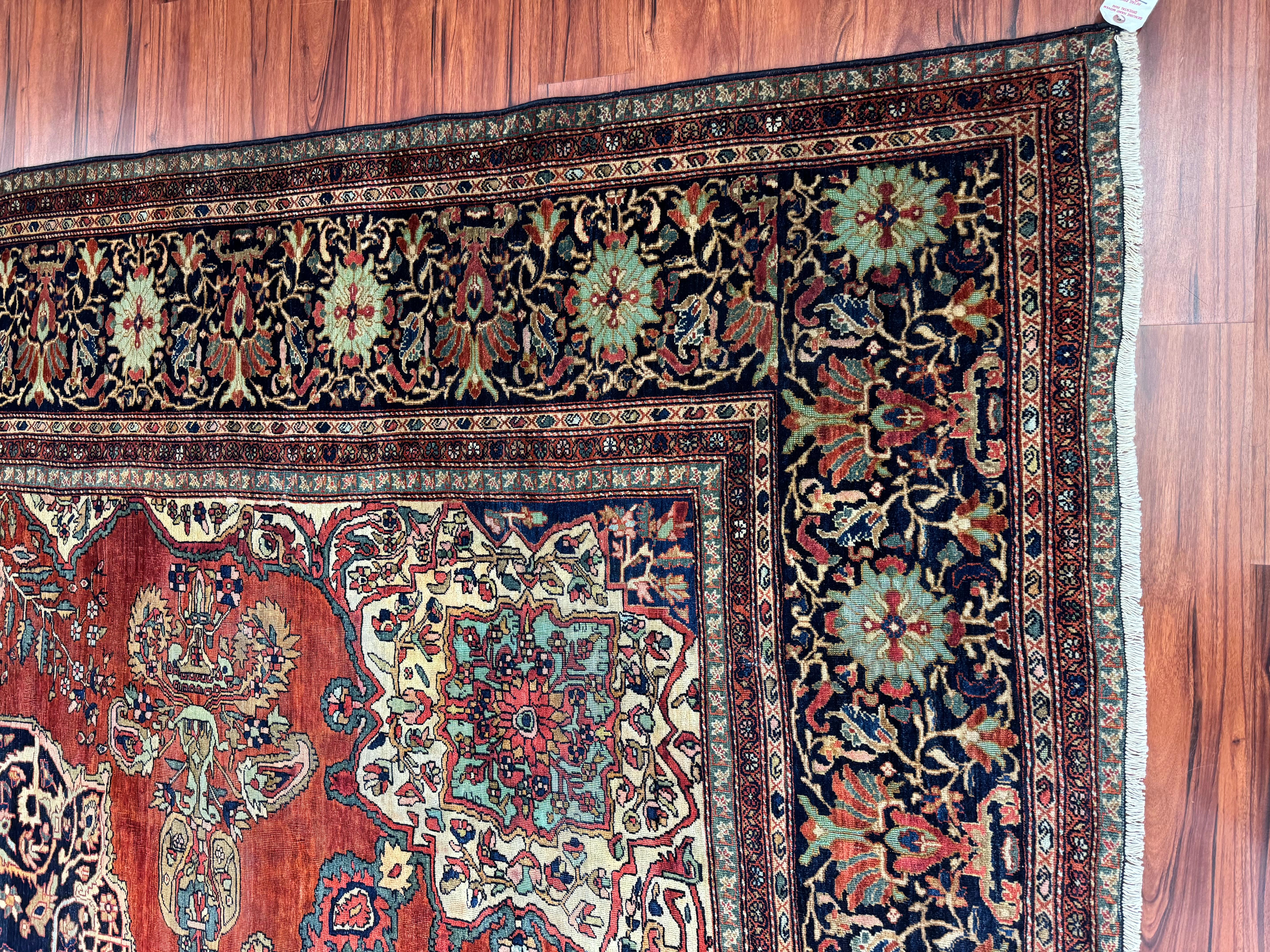 Antiker persischer Sarouk Farahan aus Sarouk im Angebot 13
