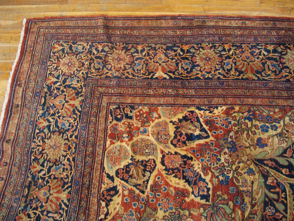 Hand-Knotted 19th Century Persian Sarouk Farahan Carpet ( 14' x 23'10