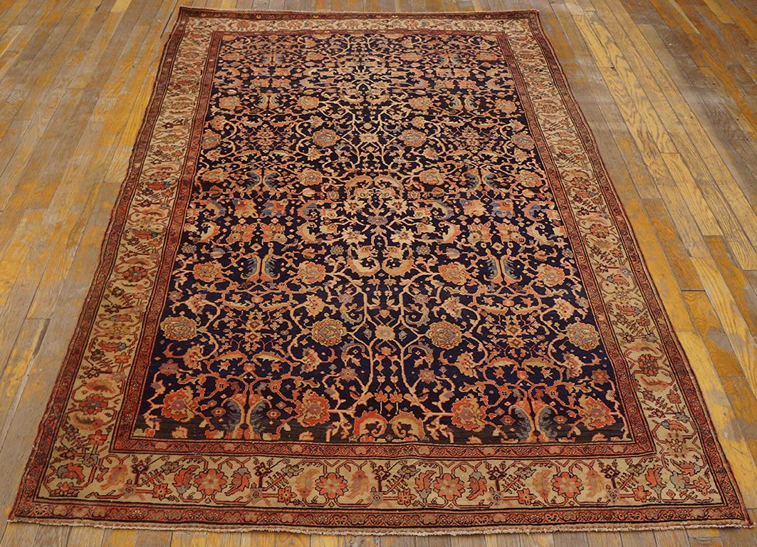 Hand-Knotted Early 20th Century Persian Sarouk Farahan Carpet ( 4'2