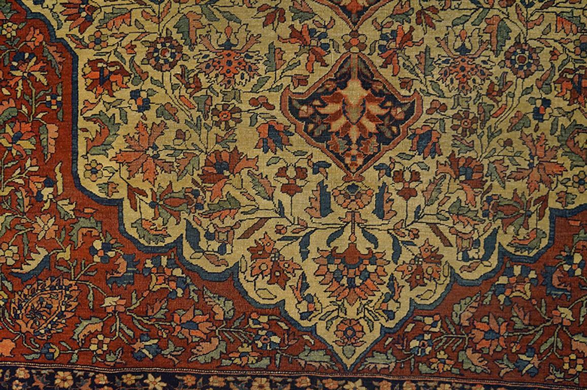 Wool Early 20th Century Persian Sarouk Farahan Carpet ( 4'5