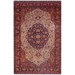 Persischer Sarouk Farahan-Teppich des frühen 20. Jahrhunderts (4'5" x 6'10" x 135 x 208)