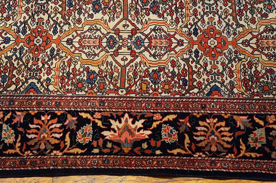 Wool 19th Century Persian Sarouk Farahan Carpet ( 4'6