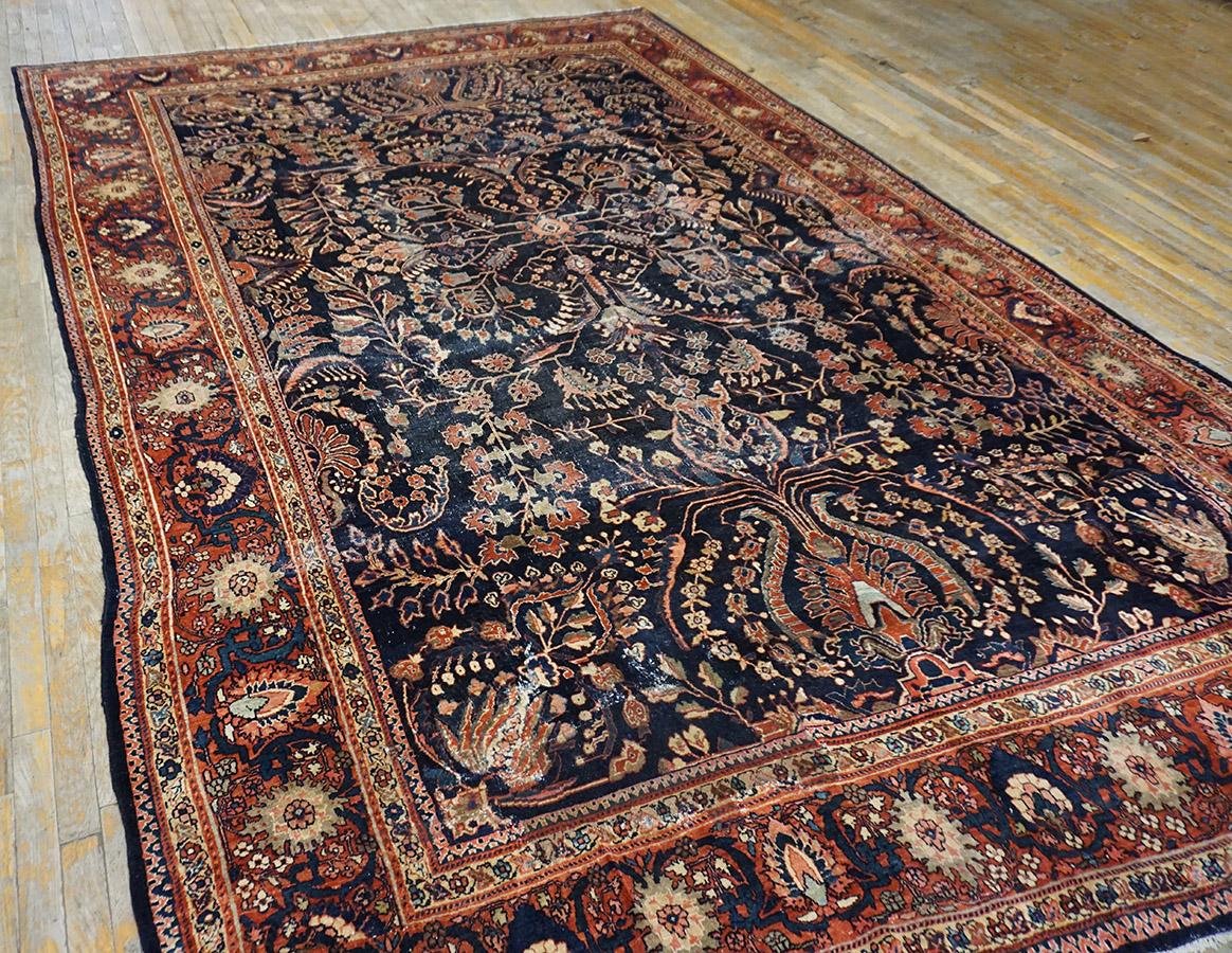 Early 20th Century Persian Sarouk Farahan Carpet ( 8'8