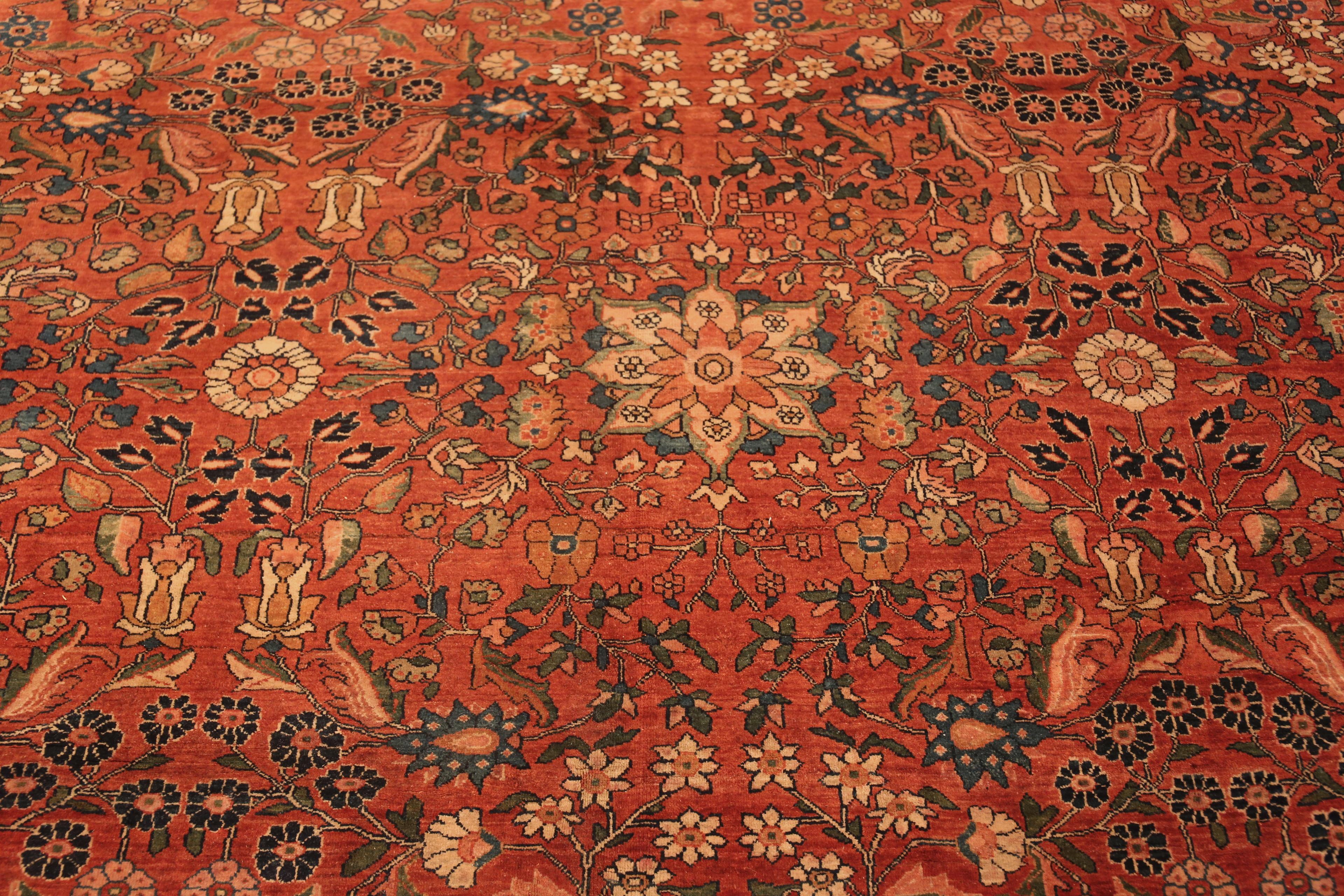 19th Century Antique Persian Sarouk Farahan Rug. 9 ft 3 in x 11 ft 6 in For Sale