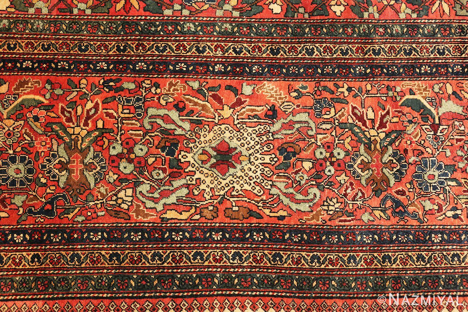 Nazmiyal Antique Persian Sarouk Farahan Rug. Size: 13 ft 4 in x 23 ft 10 in In Good Condition For Sale In New York, NY