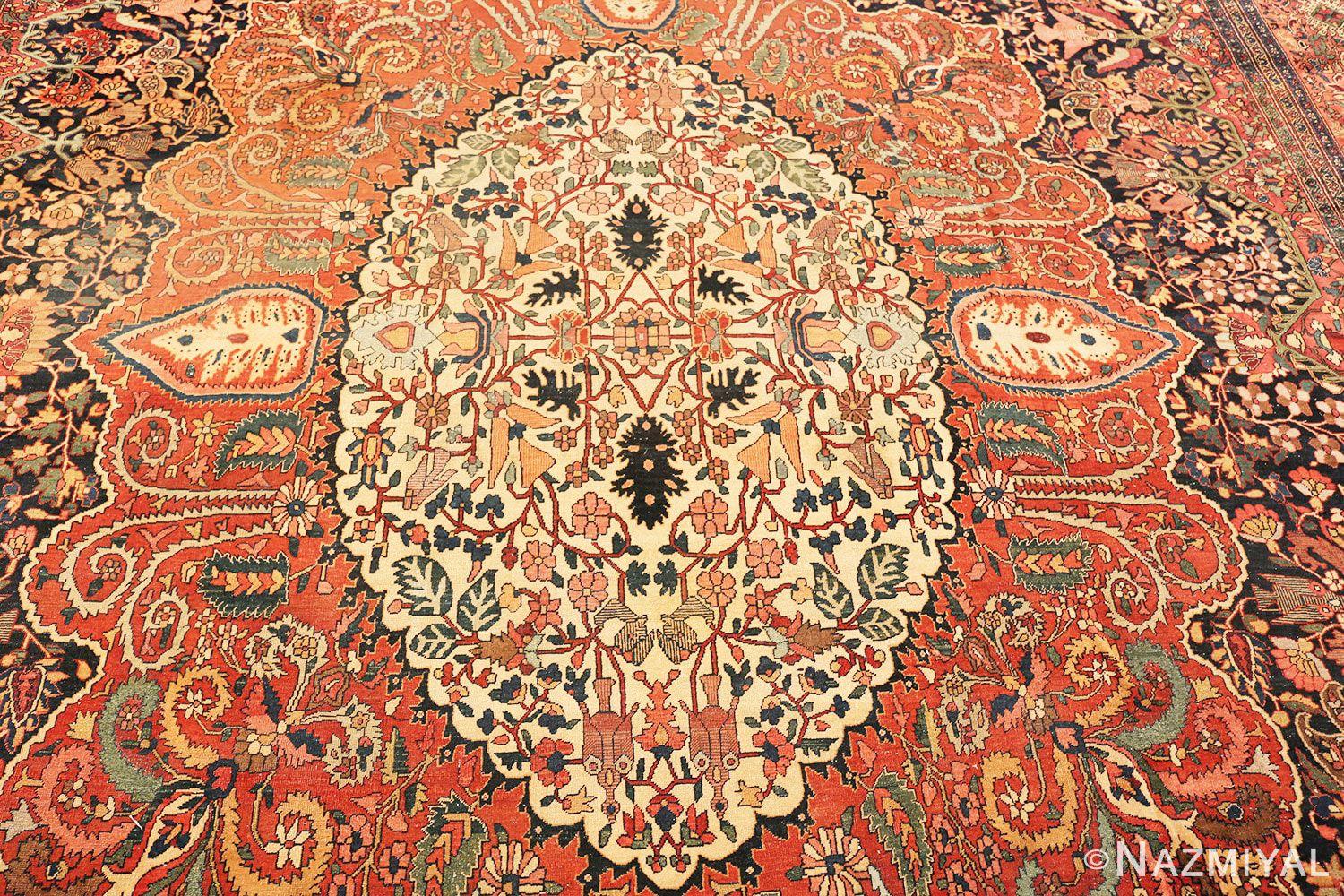 19th Century Antique Persian Sarouk Farahan Rug. Size: 13 ft 4 in x 23 ft 10 in For Sale